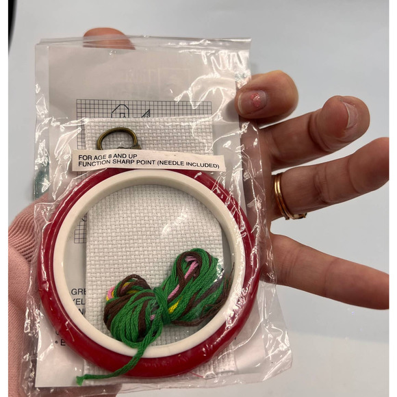 Trim A Home Cross Stitch Christmas Tree Snowflake Kitchen Towel Pot Holder Lot 5 - Picture 2 of 6